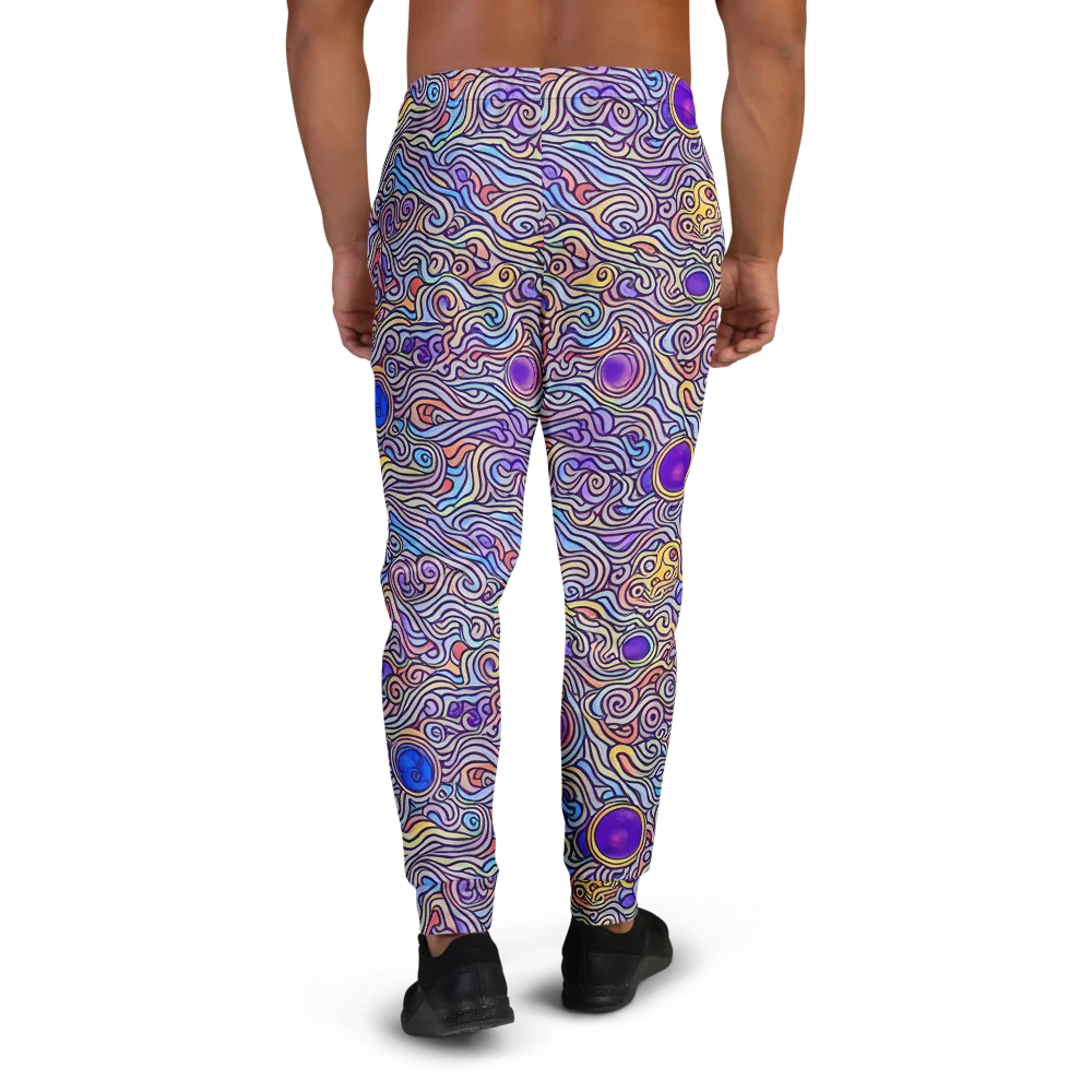 Chromatic Whirlpool on Men's Joggers — Back