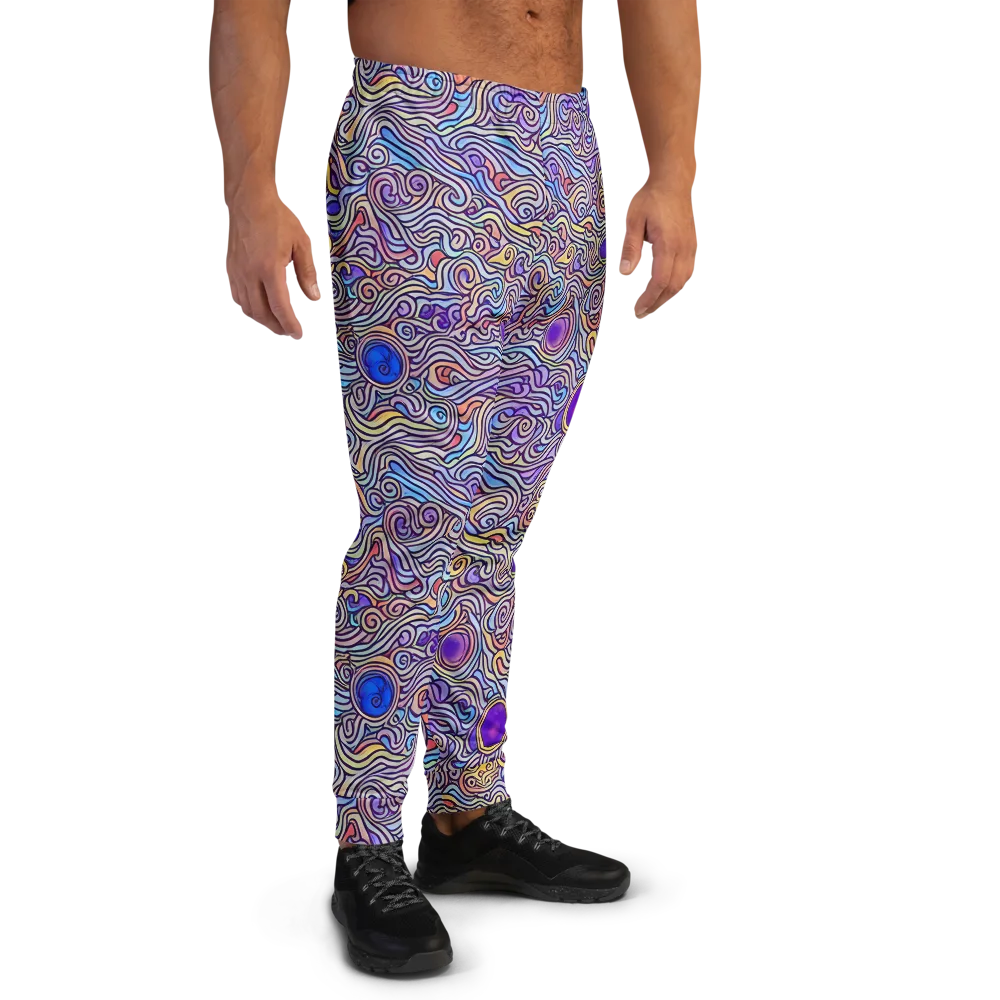 Chromatic Whirlpool on Men's Joggers — Right