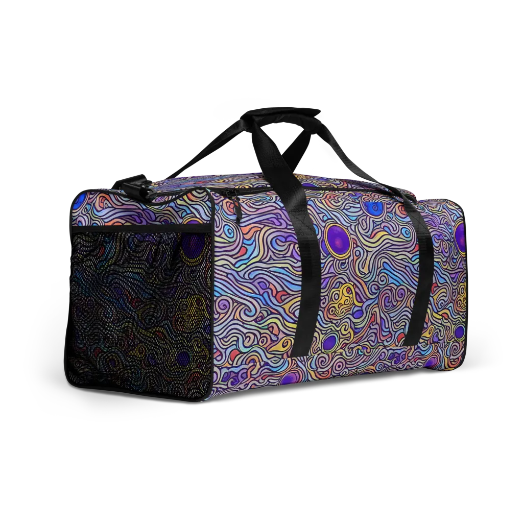 Chromatic Whirlpool on Duffle Bag — Right Front
