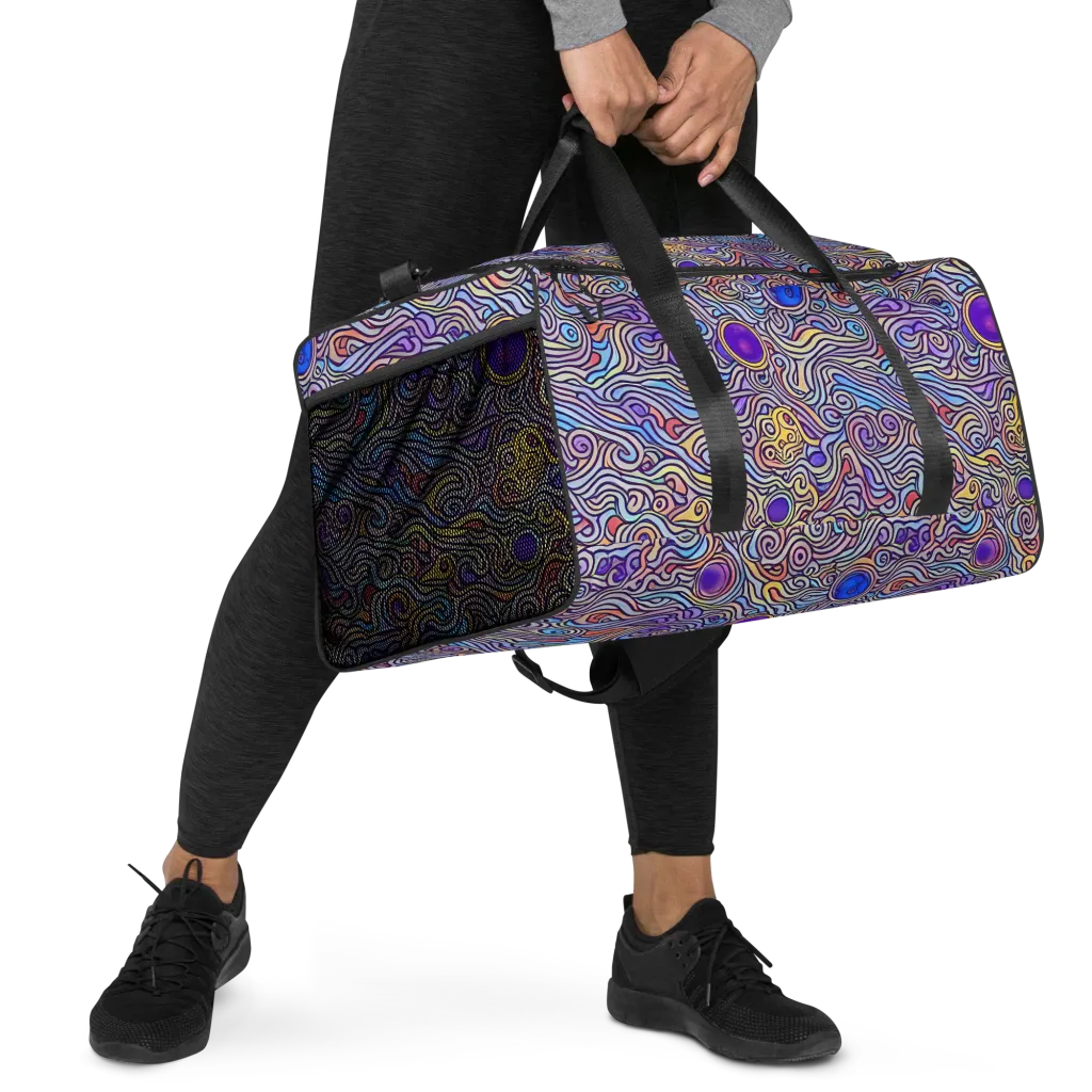 Chromatic Whirlpool on Duffle Bag — Right Front
