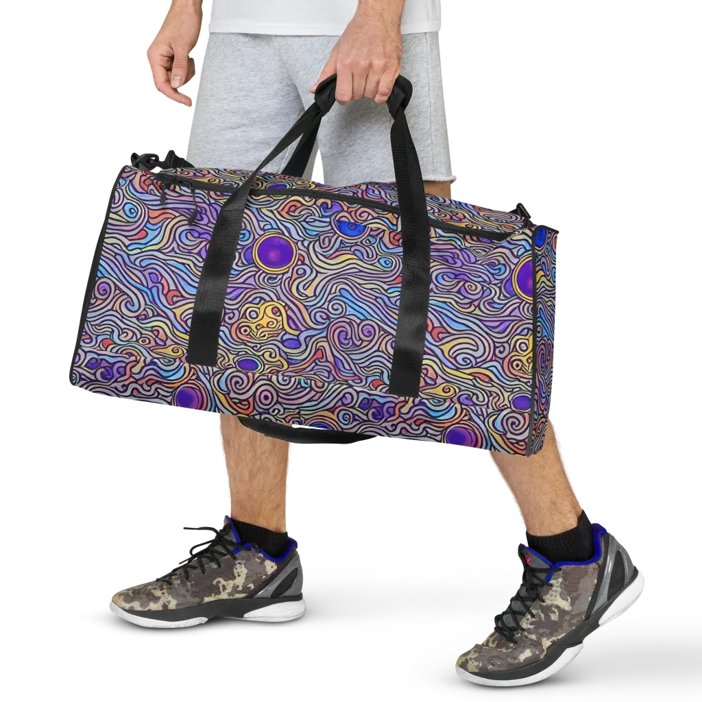 Chromatic Whirlpool on Duffle Bag — Front
