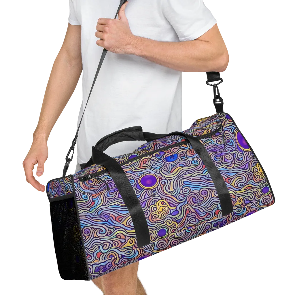 Chromatic Whirlpool on Duffle Bag — Right Front