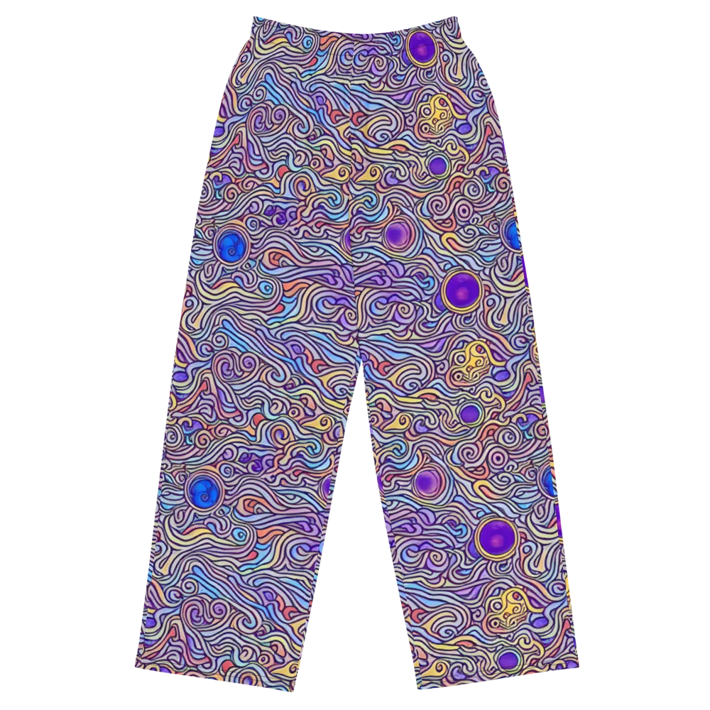 Chromatic Whirlpool on Wide-Leg Pants — Front