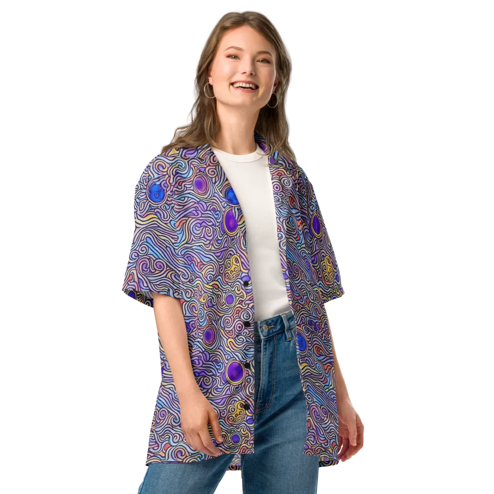 Chromatic Whirlpool on Button Shirt — Front
