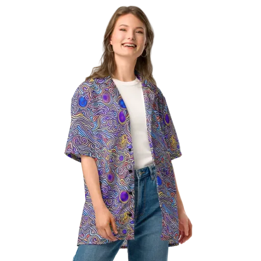 Chromatic Whirlpool on a Button Shirt