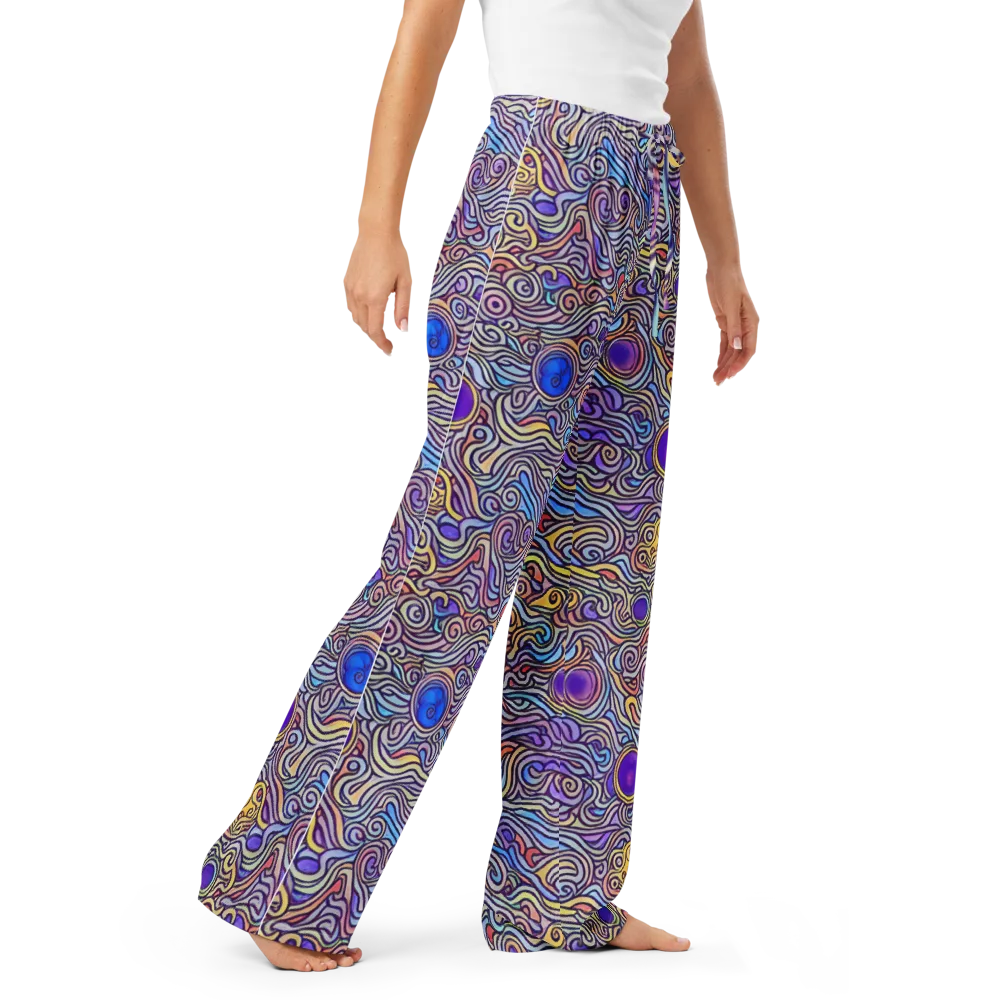 Chromatic Whirlpool on Women's Pajama Pants — Right Front
