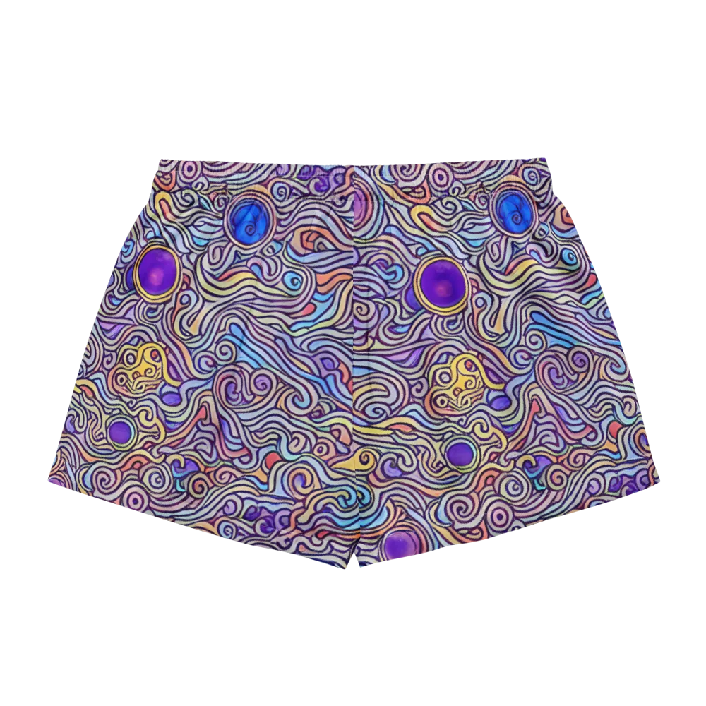 Chromatic Whirlpool on Women's Pajama Shorts — Back