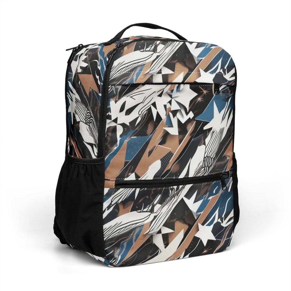 Midnight Origami on Utility Backpack — Right Front