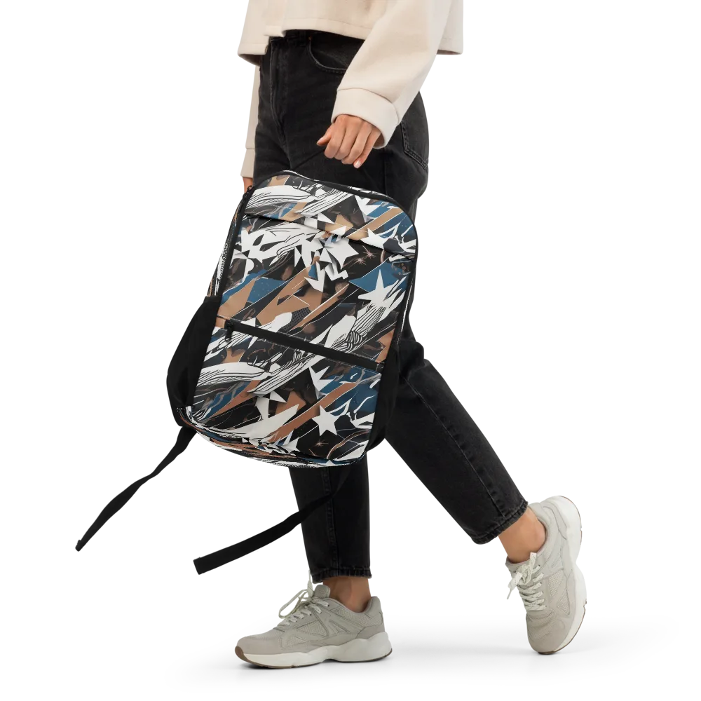 Midnight Origami on Utility Backpack — Front