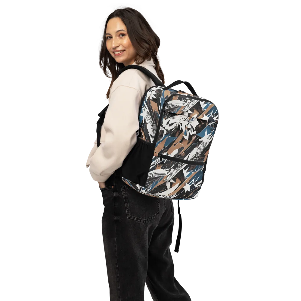Midnight Origami on Utility Backpack — Back