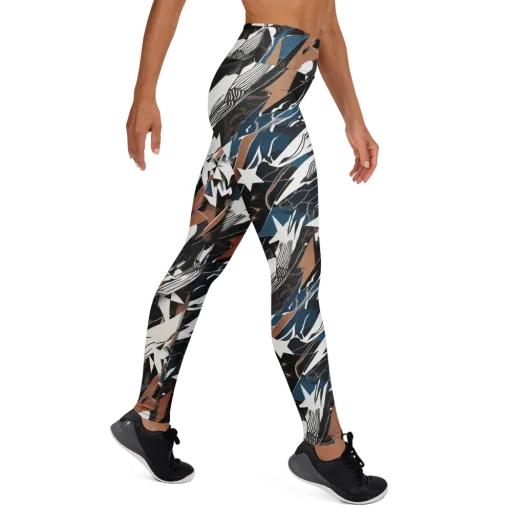Midnight Origami on a Yoga Leggings