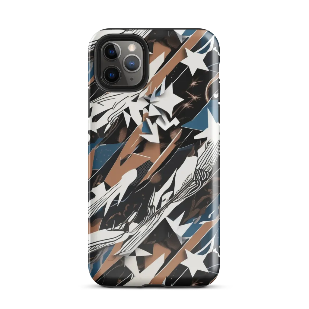 Midnight Origami on Tough Case for iPhone® — Front