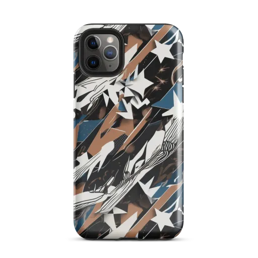 Midnight Origami on a Tough Case for iPhone®
