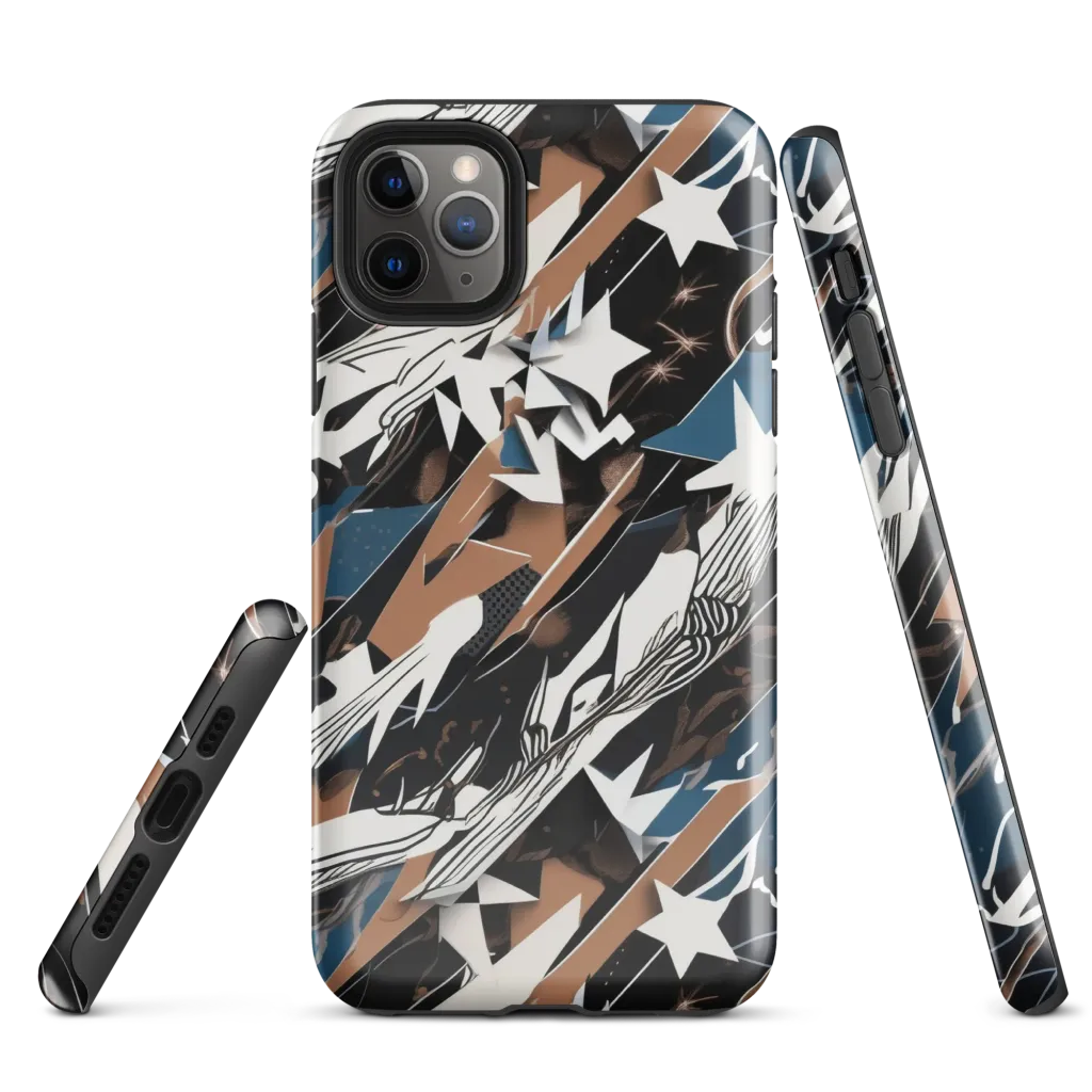 Midnight Origami on Tough Case for iPhone® — Front