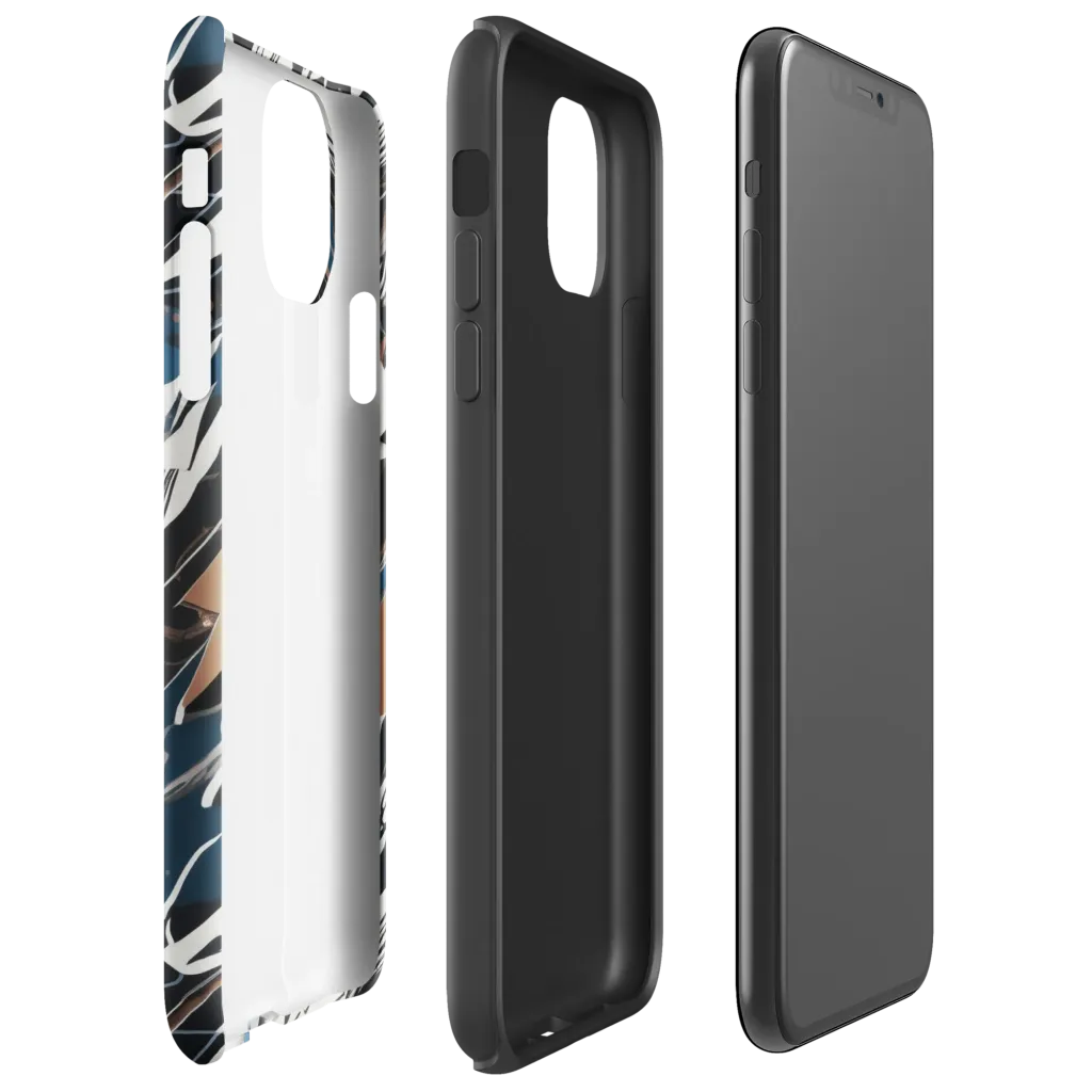 Midnight Origami on Tough Case for iPhone® — Right