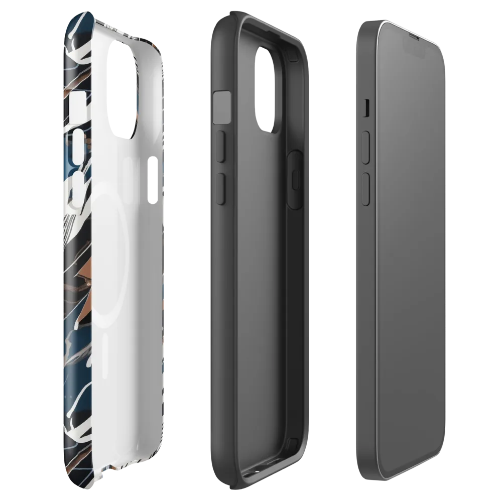 Midnight Origami on MagSafe Tough Case for iPhone® — Front
