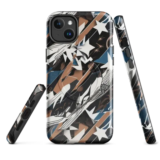 Midnight Origami on a MagSafe Tough Case for iPhone®