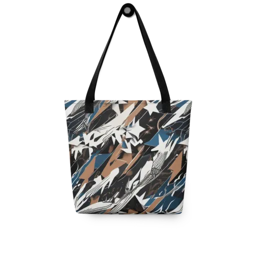 Midnight Origami on a Tote Bag