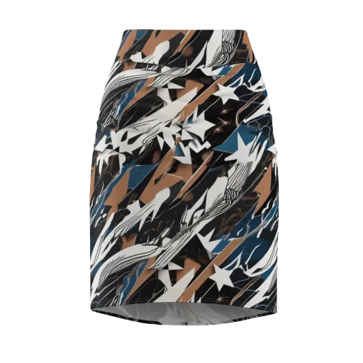 Midnight Origami on a Pencil Skirt