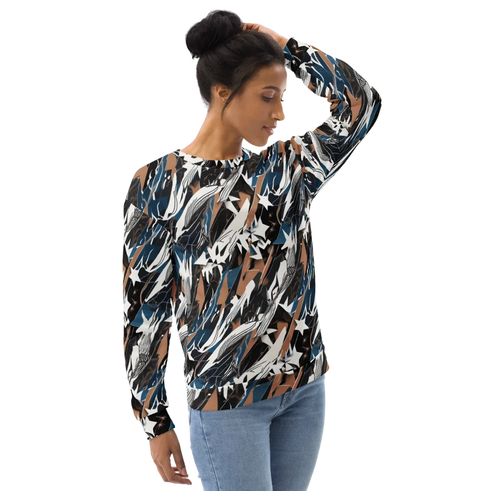 Midnight Origami on Sweatshirt — Right Front