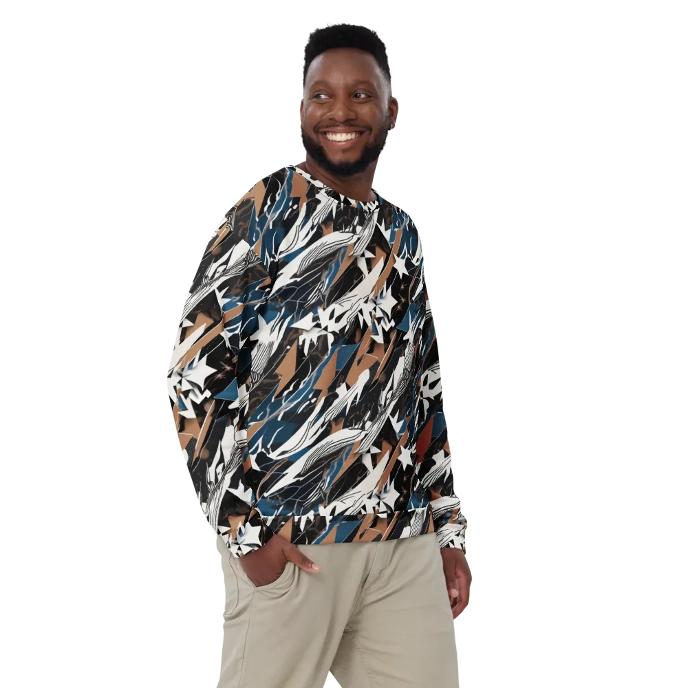 Midnight Origami on Sweatshirt — Front