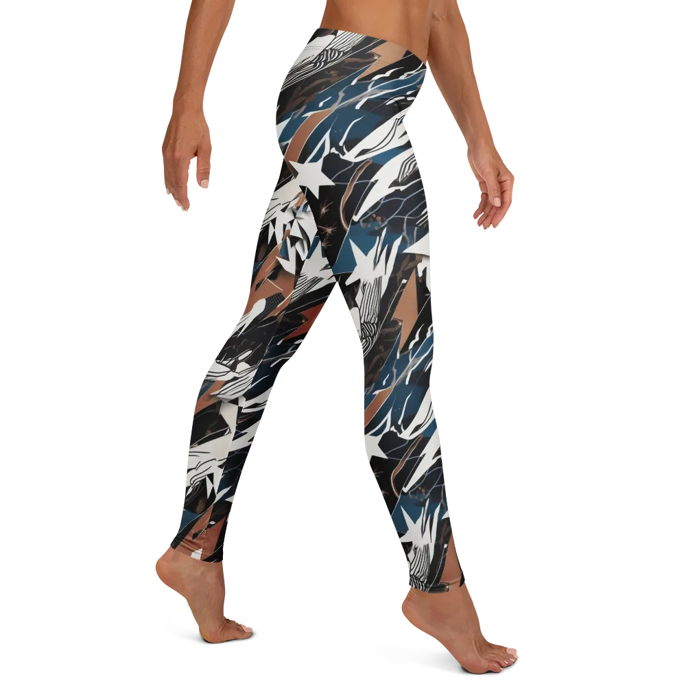 Midnight Origami on Leggings — Right