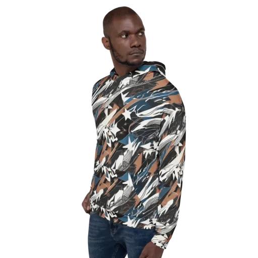 Midnight Origami on a Hoodie
