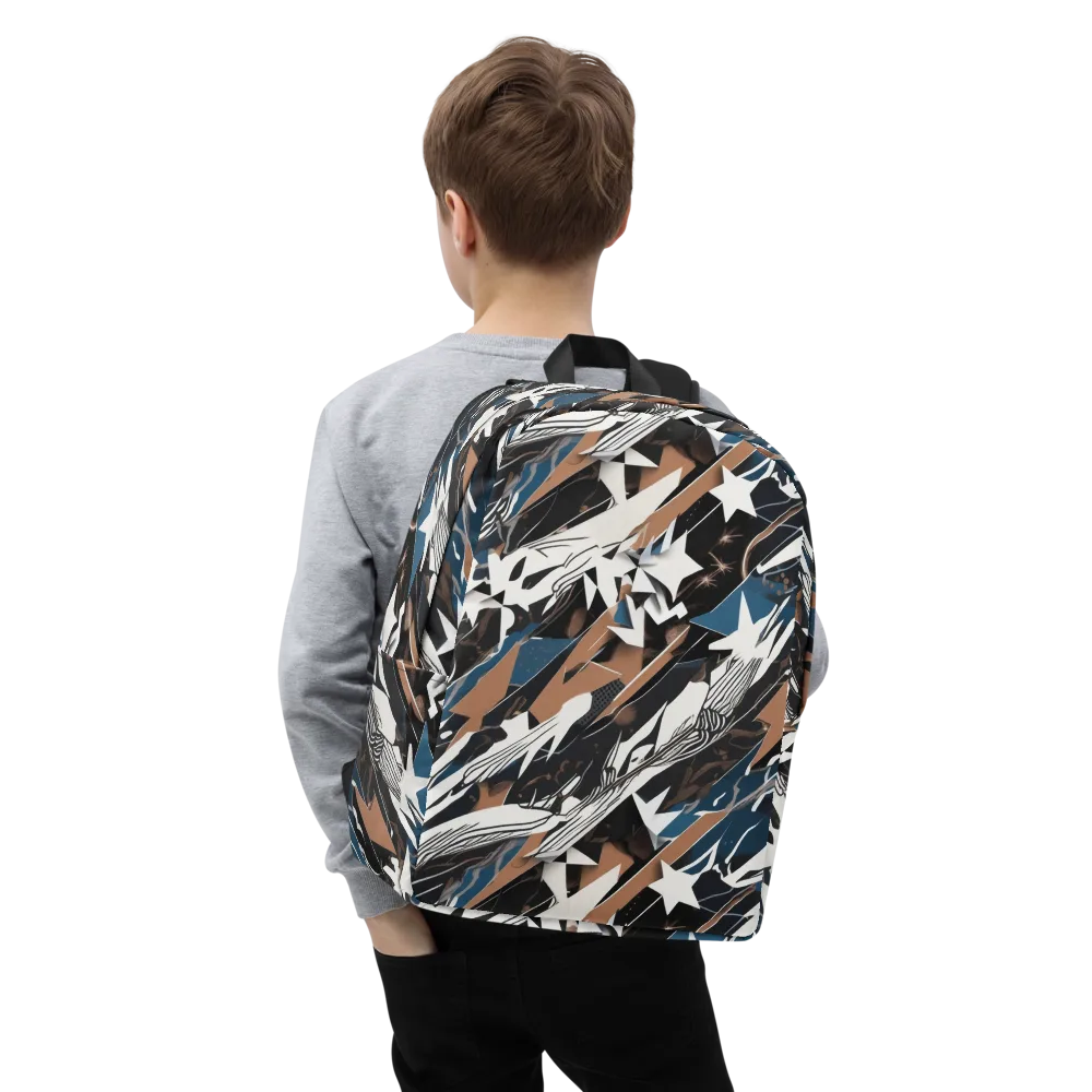 Midnight Origami on Minimalist Backpack — Zoomed-in