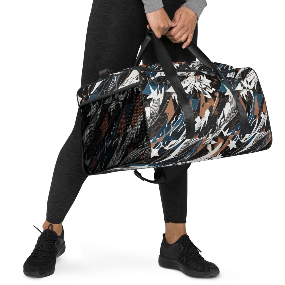 Midnight Origami on Duffle Bag — Right Front