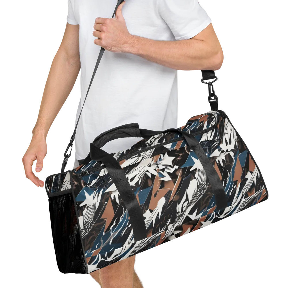 Midnight Origami on Duffle Bag — Right Front