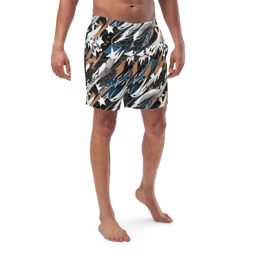 Midnight Origami on a Swim Trunks