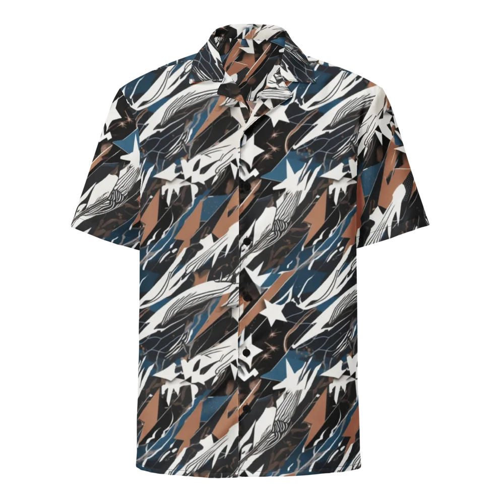 Midnight Origami on Button Shirt — Front