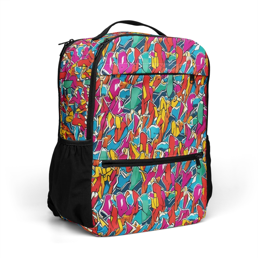 Neon Shardfield on Utility Backpack — Right Front
