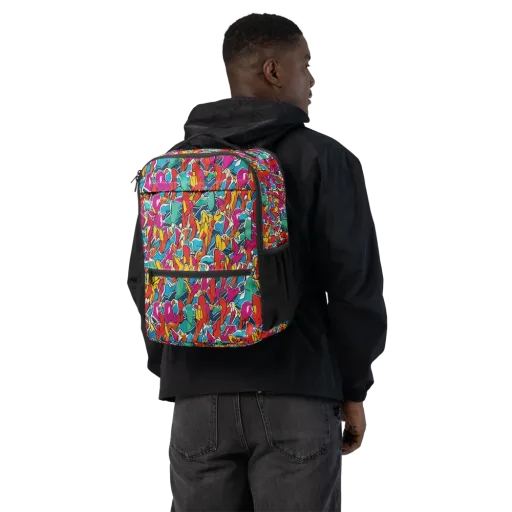 Neon Shardfield on a Utility Backpack