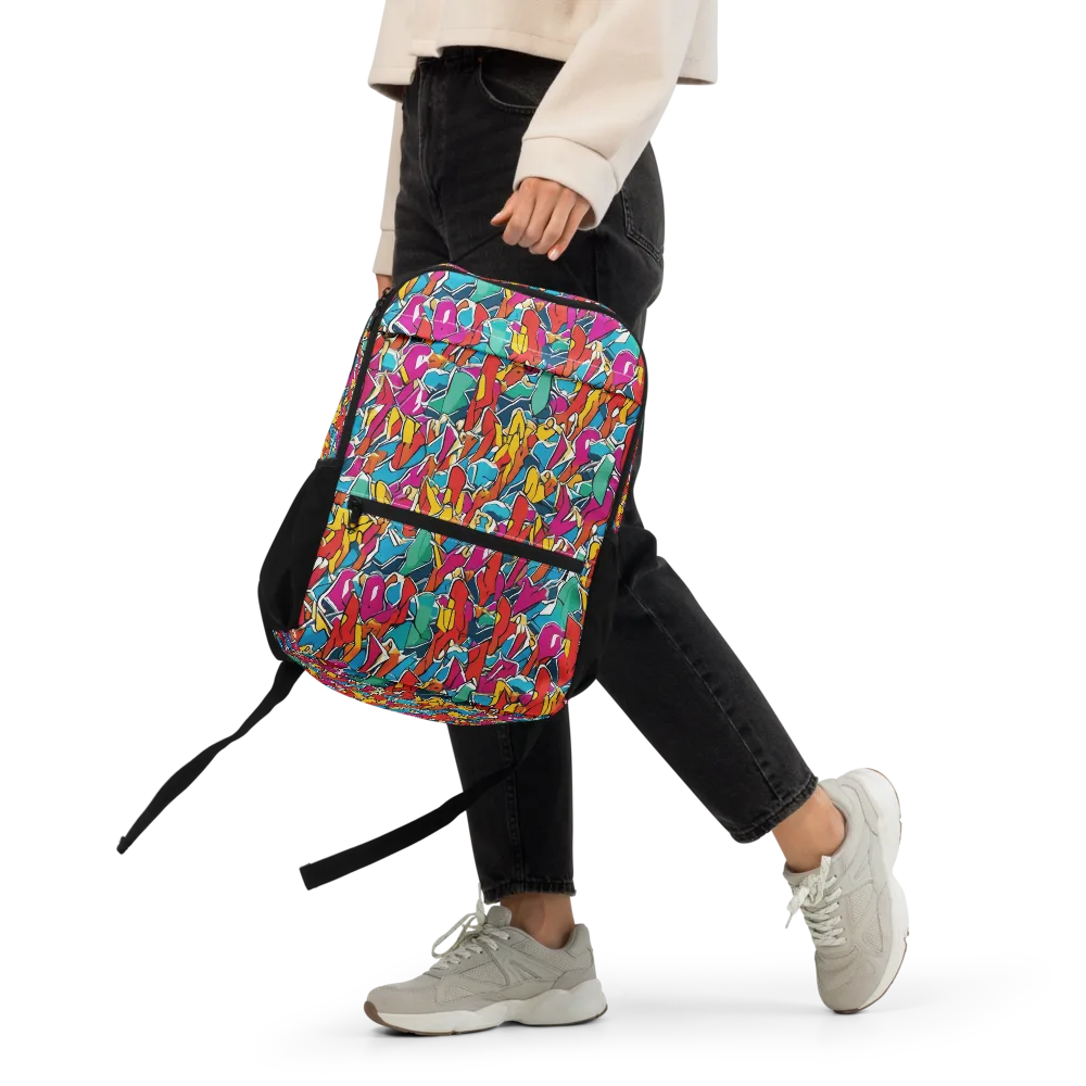 Neon Shardfield on Utility Backpack — Front