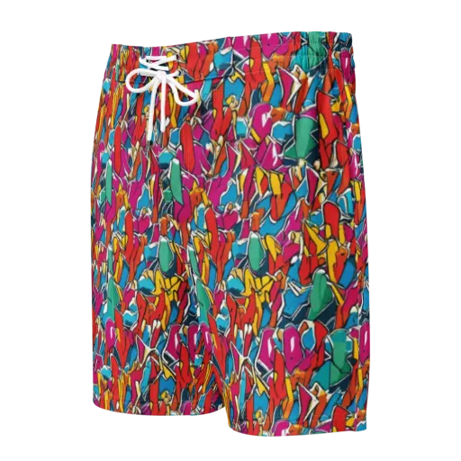 Neon Shardfield on a Men's Board Shorts