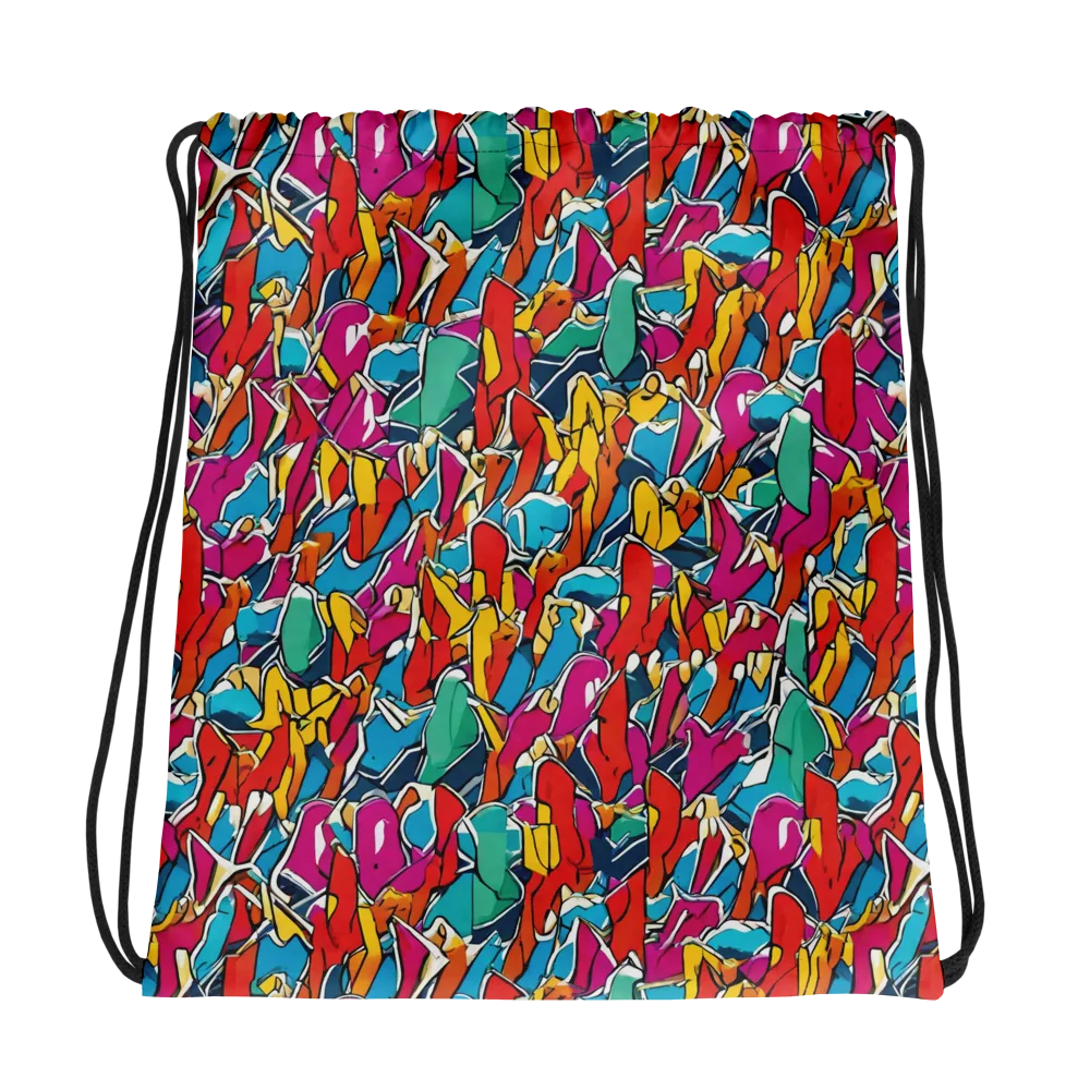 Neon Shardfield on Drawstring Bag — Photo