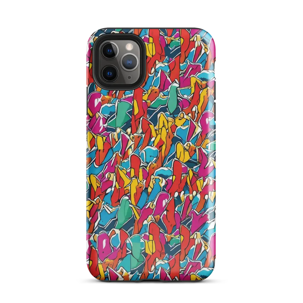 Neon Shardfield on Tough Case for iPhone® — Front