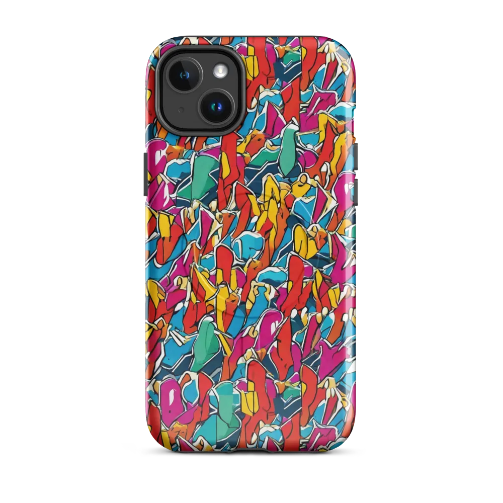 Neon Shardfield on MagSafe Tough Case for iPhone® — Front