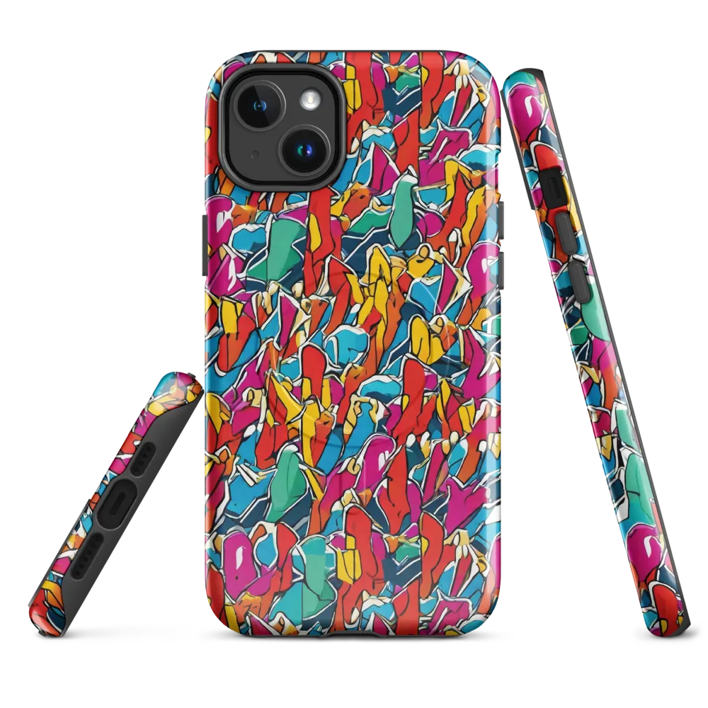 Neon Shardfield on MagSafe Tough Case for iPhone® — Front