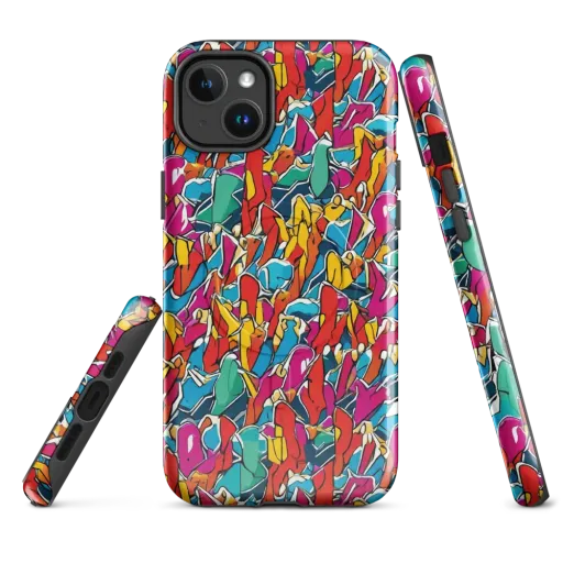 Neon Shardfield on a MagSafe Tough Case for iPhone®