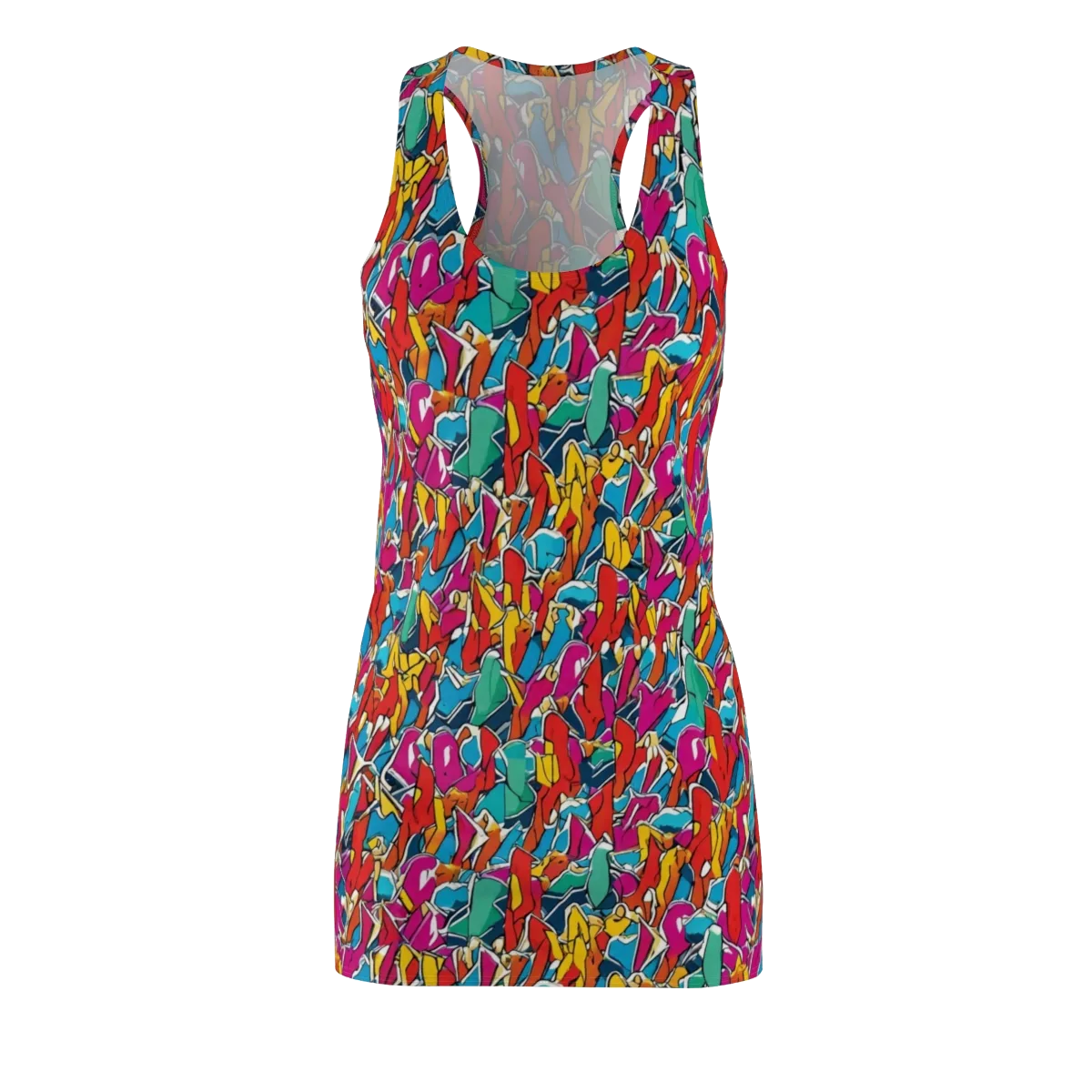 Neon Shardfield on Racerback Dress — Front