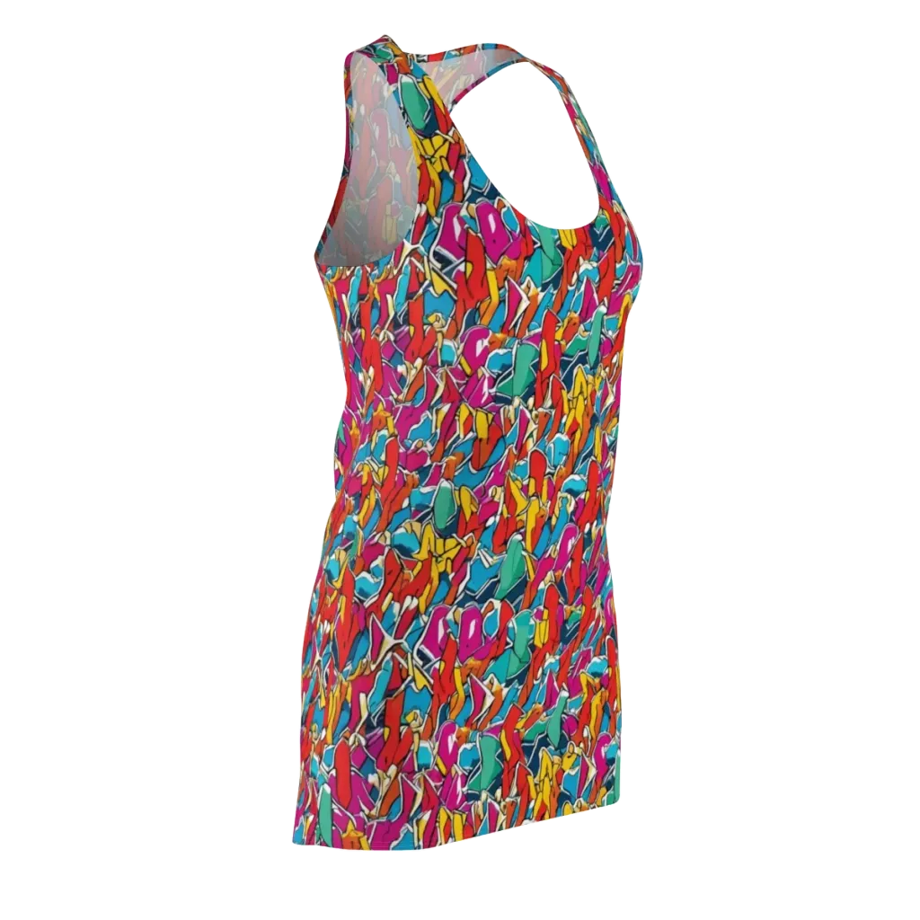 Neon Shardfield on Racerback Dress — Front Side