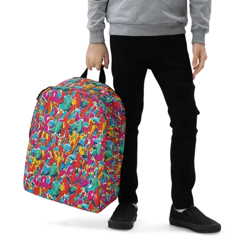 Neon Shardfield on a Minimalist Backpack