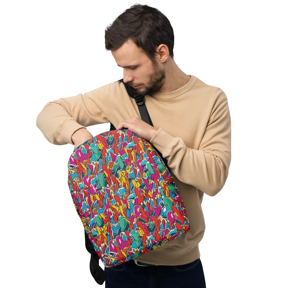 Neon Shardfield on Minimalist Backpack — Front