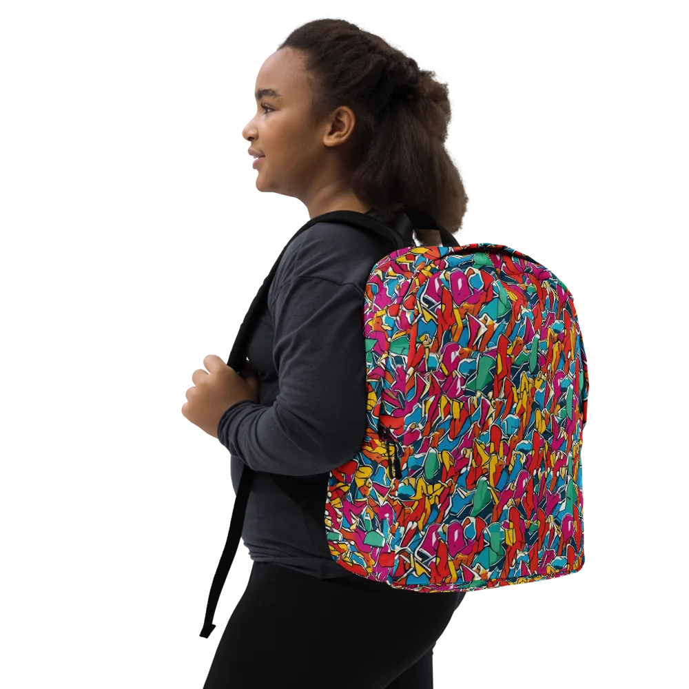 Neon Shardfield on Minimalist Backpack — Right Front