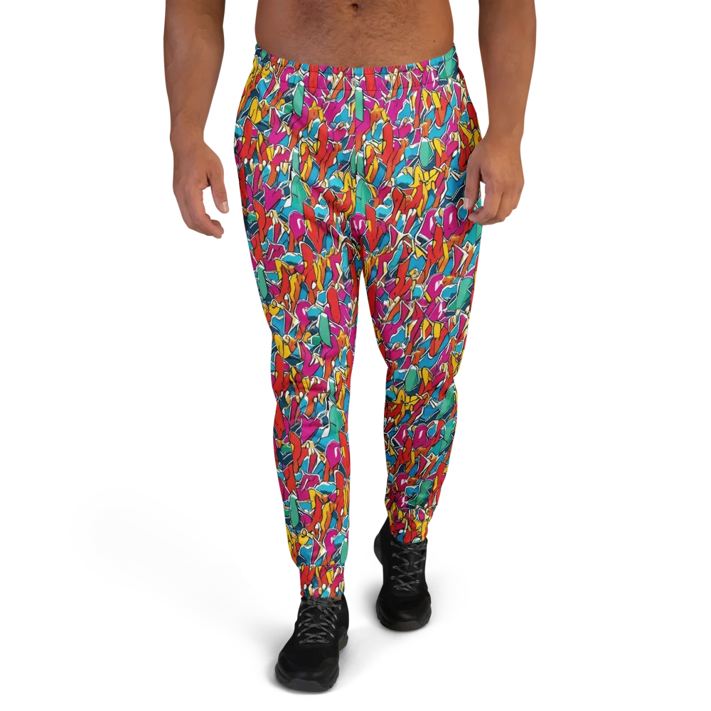 Neon Shardfield on Men's Joggers — Front