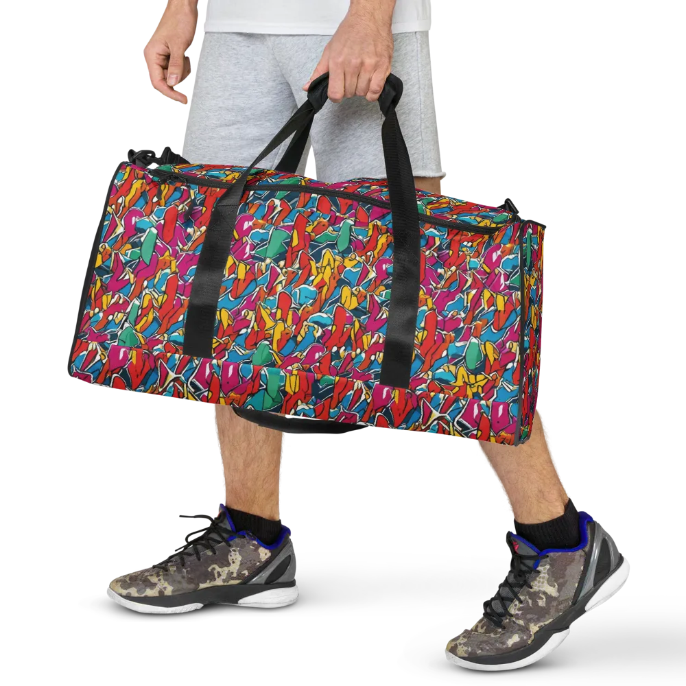 Neon Shardfield on Duffle Bag — Front