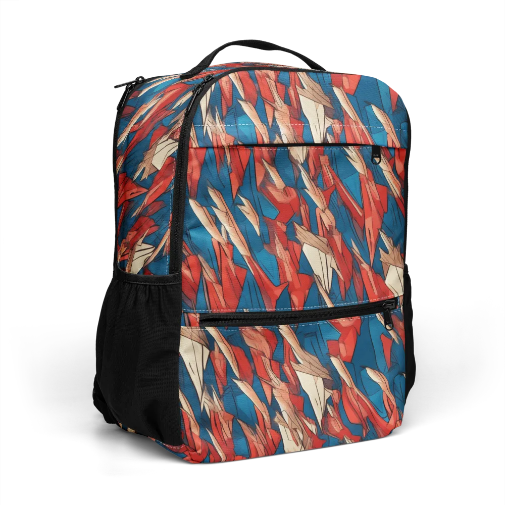 Cobalt Plume on Utility Backpack — Right Front