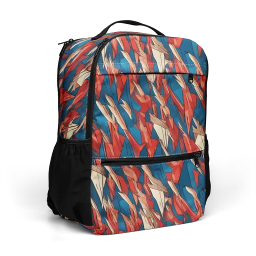 Cobalt Plume on a Utility Backpack